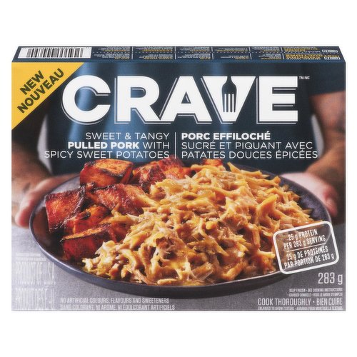 Crave - Sweet & Tangy Pulled Pork with Spicy Potatoes.