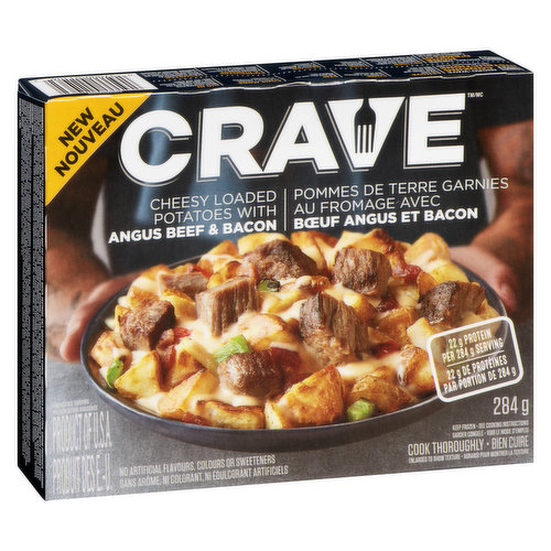 Crave - Cheesy Loaded Potatoes with Angus Beef Frozen Meal