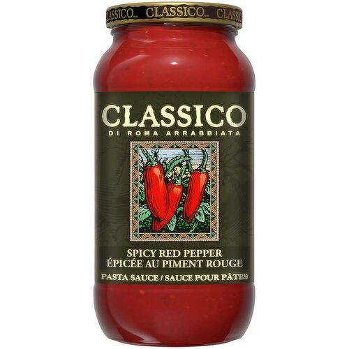 CLASSICO - Arrabbiata Spicy Red Pepper Spaghetti Pasta Sauce.