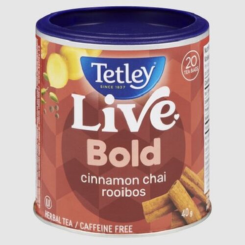 Tetley - Live Bold Cinnamon Chai Rooibos Tea