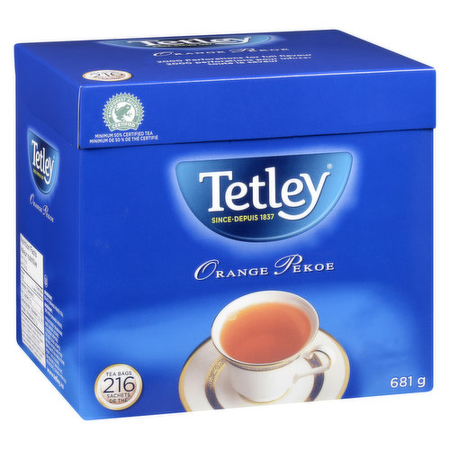 Shop Tetley Orange Pekoe Tea 216 tea bag 681g Online