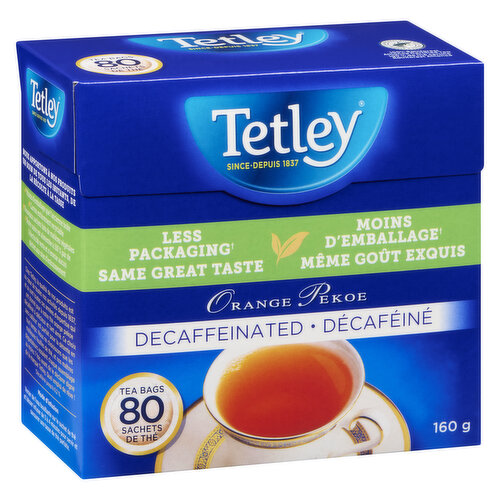 Tetley - Decaffeinated Orange Pekoe Tea Bags