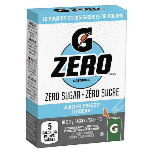Gatorade - Zero Glacier Freeze - Powder Sticks