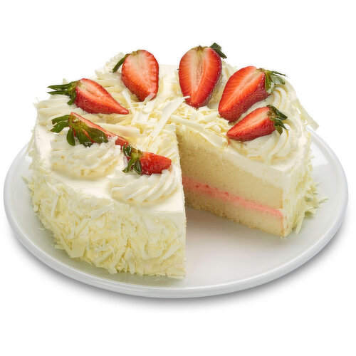 Bake Shop - Strawberry Whipped Cream Cake 8In