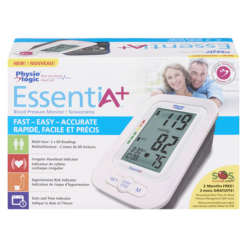 Physio Logic - essentiA Blood Pressure Monitor