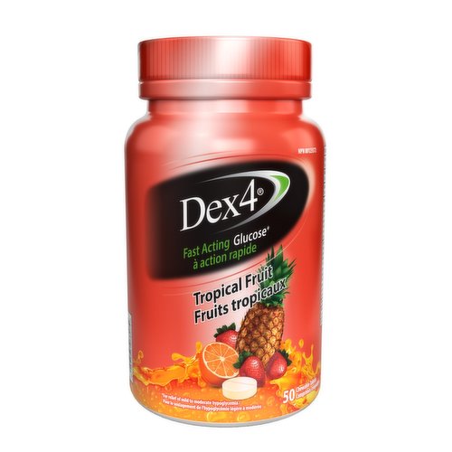 Dex 4 - Glucose Tablets Tropical Fruit