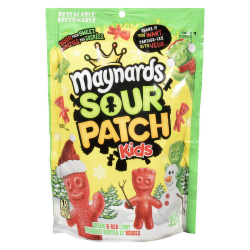 Maynards - Sour Patch Kids Red & Green Holiday Candy