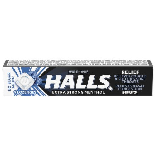 Halls - Cough Lozenges - Extra Strong Menthol NSA