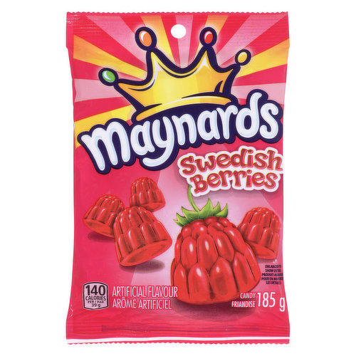 Made with Real Fruit Juice. These sweet, chewy, red berry shaped soft candy makes a tasty and satisfying treat any time of day!