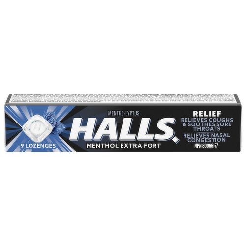 Halls - Cough Lozenges - Extra Strong Menthol