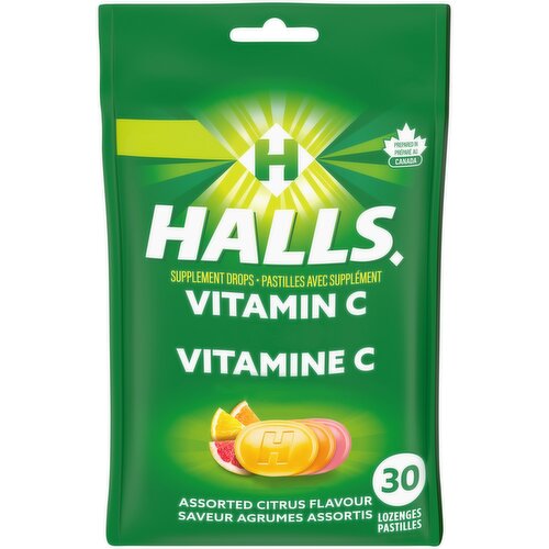 Halls - Supplement Drops - Assorted Citrus