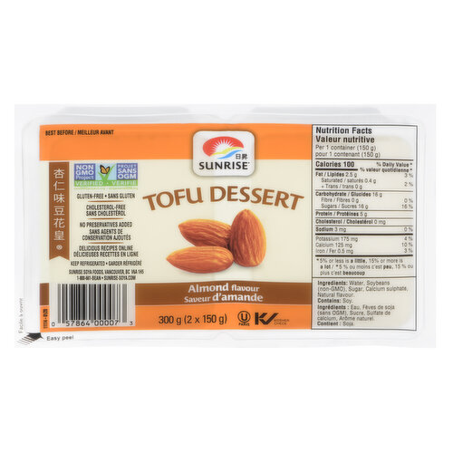 Sunrise Tofu Dessert Almond SaveOnFoods