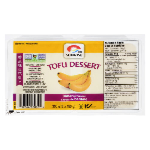 Sunrise - Tofu Dessert , Banana Flavour