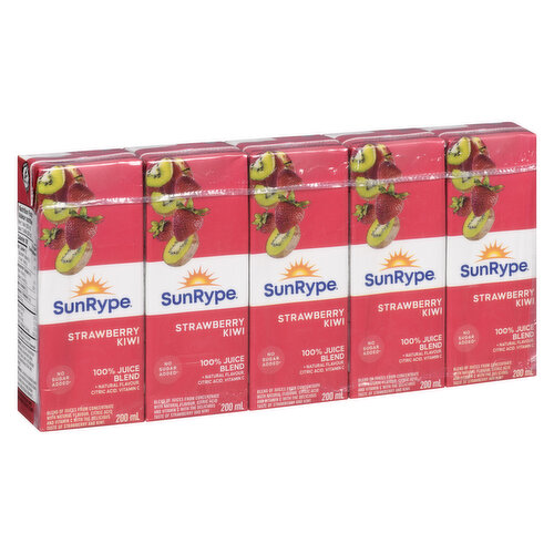 Sunrype - Strawberry Kiwi Juice Boxes