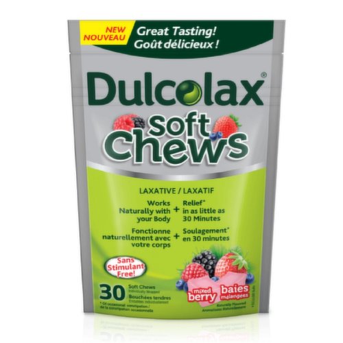 Dulcolax - Soft Chews Laxative, Mixed Berry
