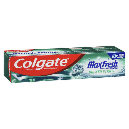 Colgate - MaxFresh Toothpaste - Clean Mint Breath Strips