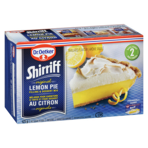 Dr. Oetker - Shirriff Filling & Dessert Mix, Original Lemon Pie