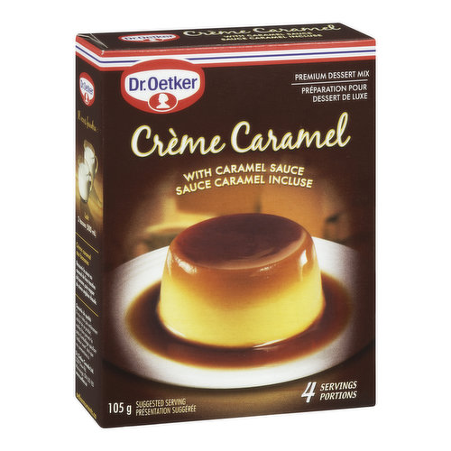 Premium Dessert Mix with Caramel Sauce. 4 Servings.