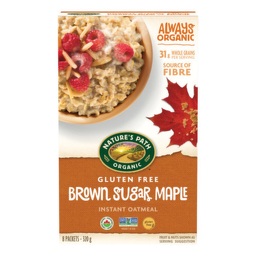 Nature's Path - Pure Oats Hot Oatmeal Brown Sugar Maple