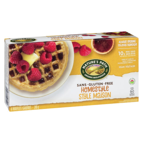 When you want a delicious, light, fluffy & gluten free waffle, you want it now & with just the push of a button, this one is for you. Source of omega-3. Vegan. 6 x 210g waffles.