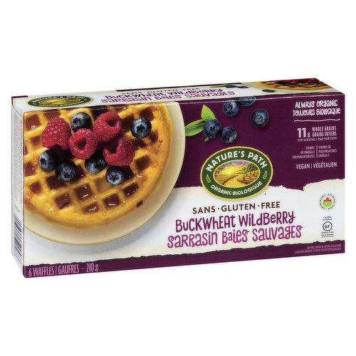 Nature's Path - Organic Waffles Buckwheat Wildberry Gluten Free