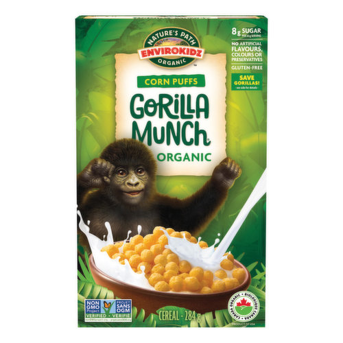 Envirokidz - Gorilla Munch Cereal Corn Puffs