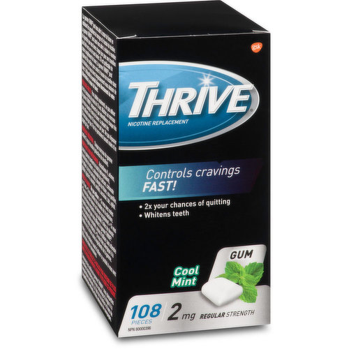 Thrive - Nicotine Gum 2mg - Cool Mint