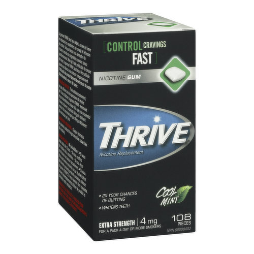 Thrive - Nicotine Gum 4mg - Cool Mint