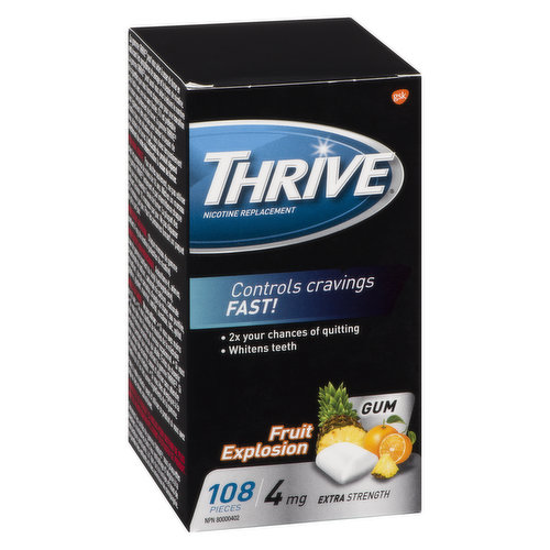 Thrive - Nicotine Gum 4mg - Fruit Xplosion