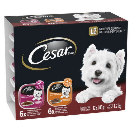 Cesar - Wet Dog Food Entrees Chicken & Porterhouse Steak