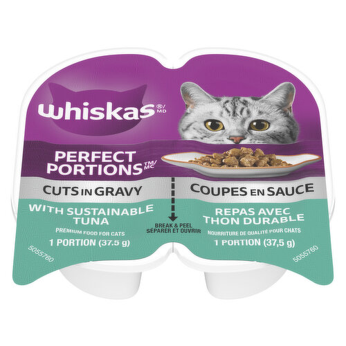 Whiskas - Perfect Portions Cuts In Gravy - Tuna Entree