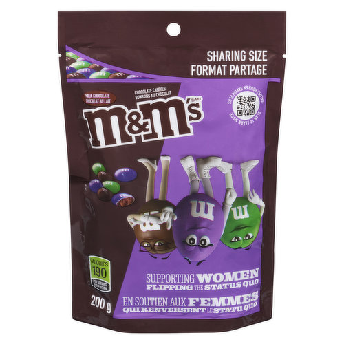 M&M's Limited Edition Supporting Women Status Quo Peanut Butter  Milk Chocolate