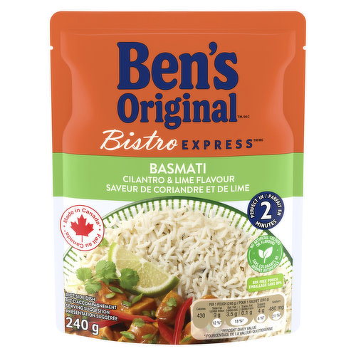 Ben's Original - Basmati Lime Cilantro Flavoured Rice Side Dish