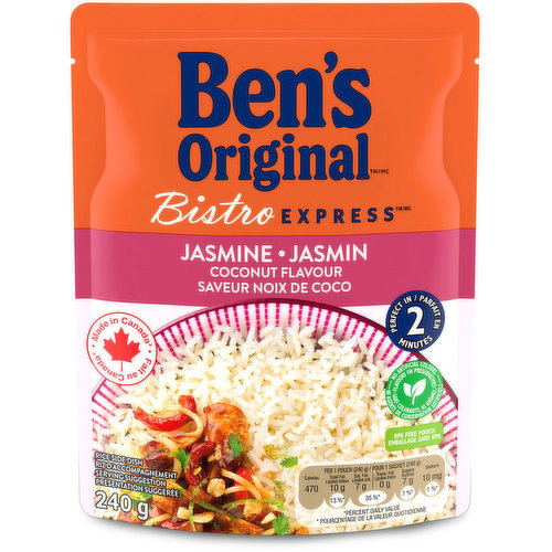 BEN'S ORIGINAL BISTRO EXPRESS riz basmati, riz à grains longs d