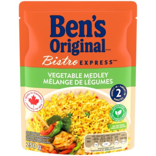 Ben's Original - BISTRO EXPRESS Vegetable Medley Rice Side Dish