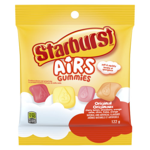 Starburst - Airs, Original Fruit Gummy Candy, Sharing Bag