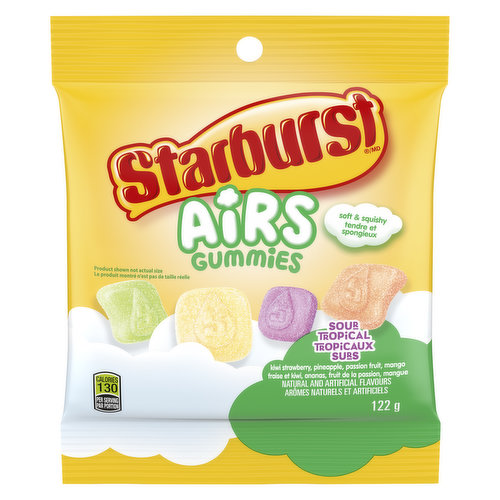 Starburst - Airs, Sour Fruit Gummy Candy, Sharing Bag