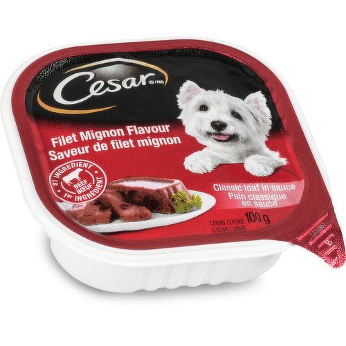 cesar filet mignon dog food