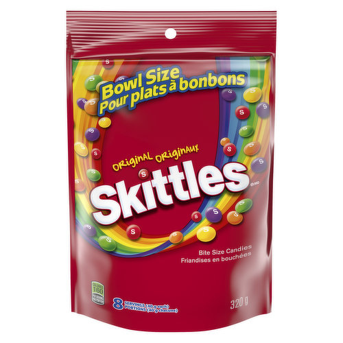 Skittles - Original Chewy Candy, Bowl Size Bag