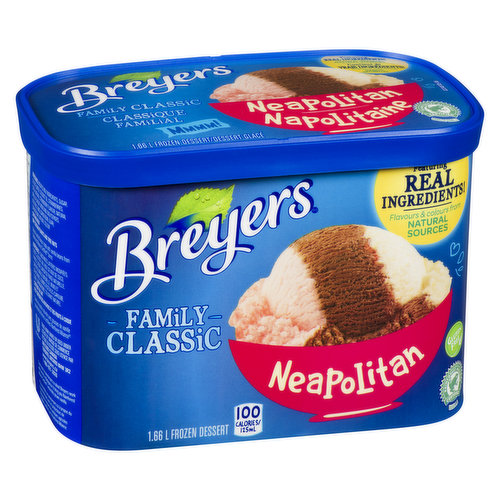 Breyers - Family Classic - Frozen Dessert - Neapolitan