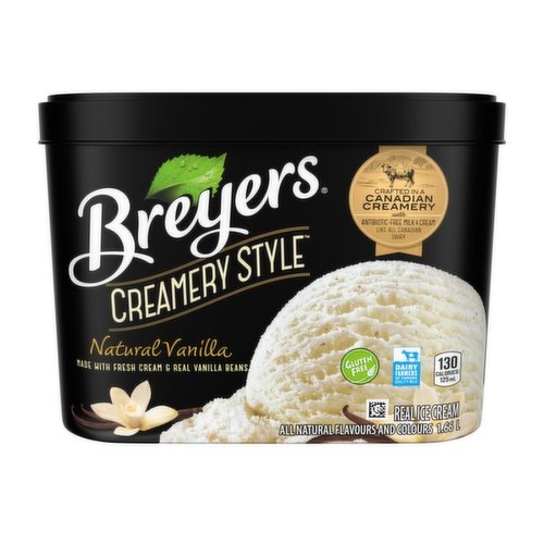 Breyers - Creamery Style Ice Cream - Natural Vanilla