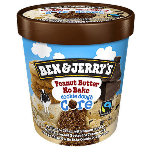 Ben & Jerry's - Ice Cream Peanut Butter No Bake Cookie Dough Core
