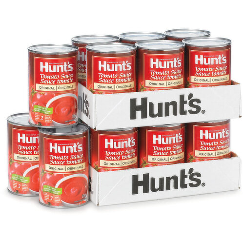 Hunt's - Canned Tomato Sauce, Original Pack of 12