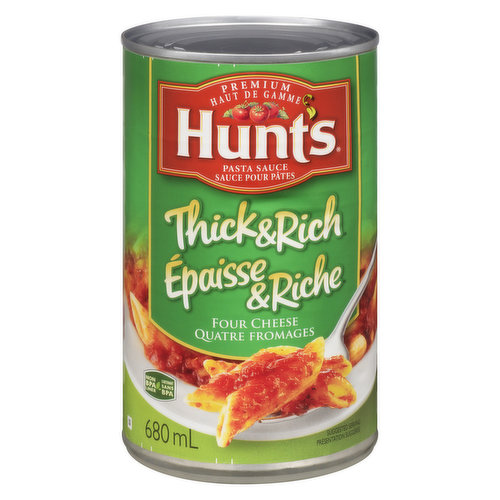 Hunt's - Pasta Sauce, Thick & Rich Four Cheese