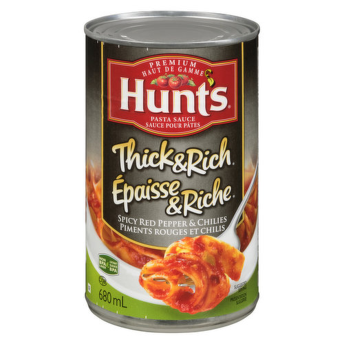 Hunt's - Pasta Sauce, Thick & Rich Spicy Red Pepper Chilies