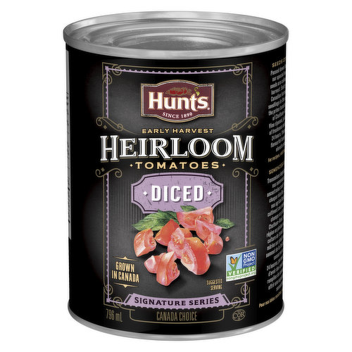 HUNTS - Canned Diced Heirloom Tomatoes