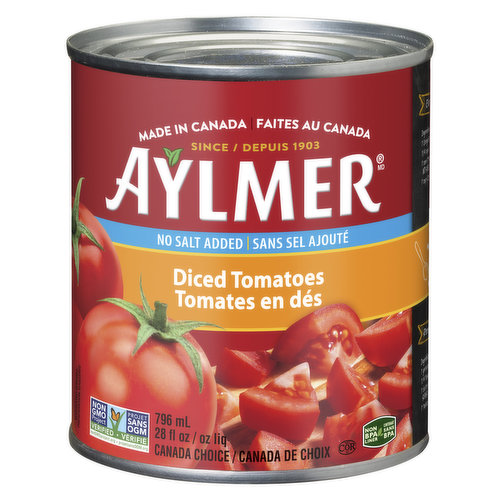 Aylmer - No Salt Added Canned Diced Tomatoes