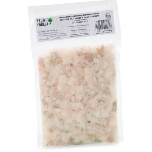 Frozen. White shrimp broken meat is perfect for stir-fry, recipes for wantons or home made dips. No shells, just the meat.