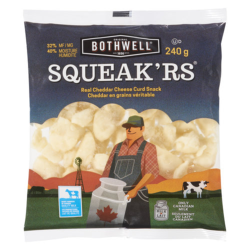 Bothwell - Squeak'rs 100% Real Cheddar Cheese Curd Snack
