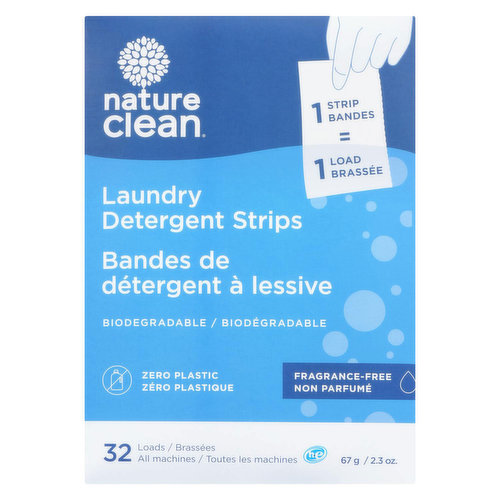Nature Clean - Laundry Detergent Sheets Fragrance Free